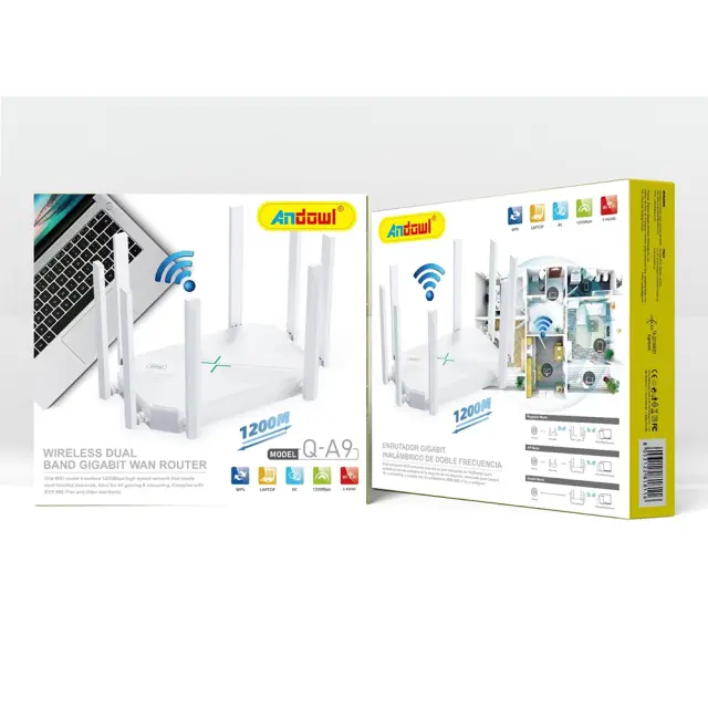 Andowl Ασύρματο WiFi Router Dual Band 1200m Q-A9 2