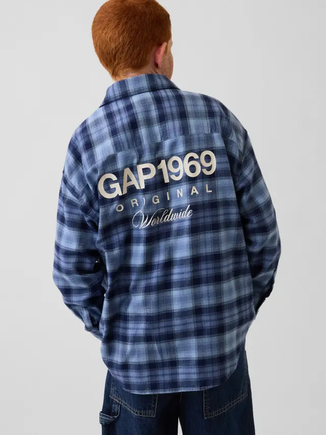 Παιδικό Πουκάμισο Oversized BLUE PLAID