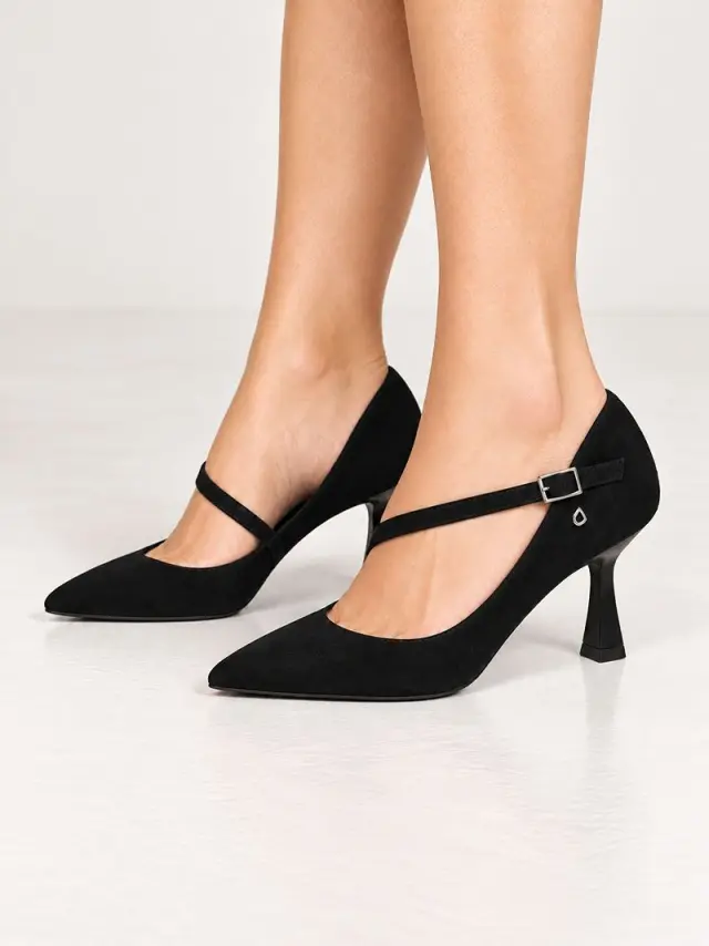 Donna Serena Γόβες Γυναικείο δέρμα Nubuck Μαύρο DSE/096229 NERO - 40 2