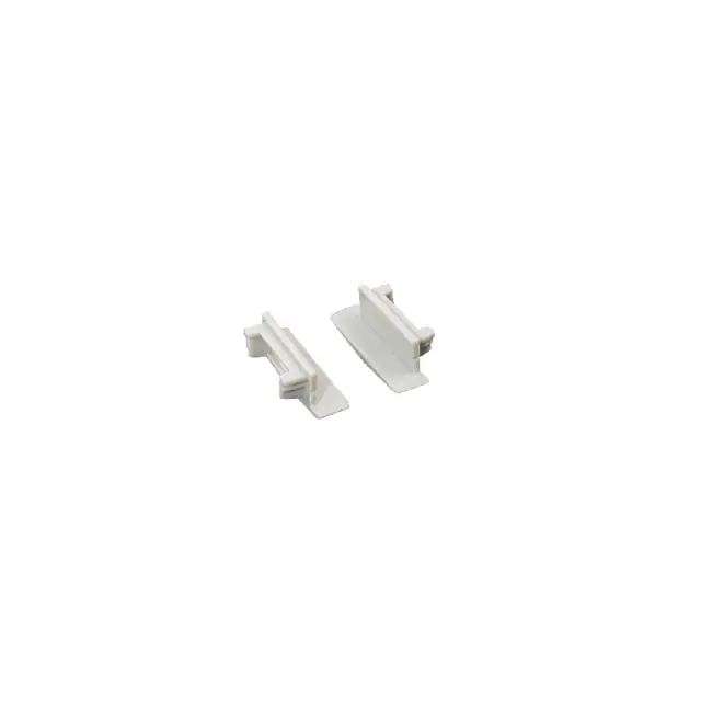 SET OF WHITE ΠΛΑΣΤΙΚΟ END CAPS FOR P119, 1PC WITH HOLE & 1PC WITHOUT HOLE / EP119