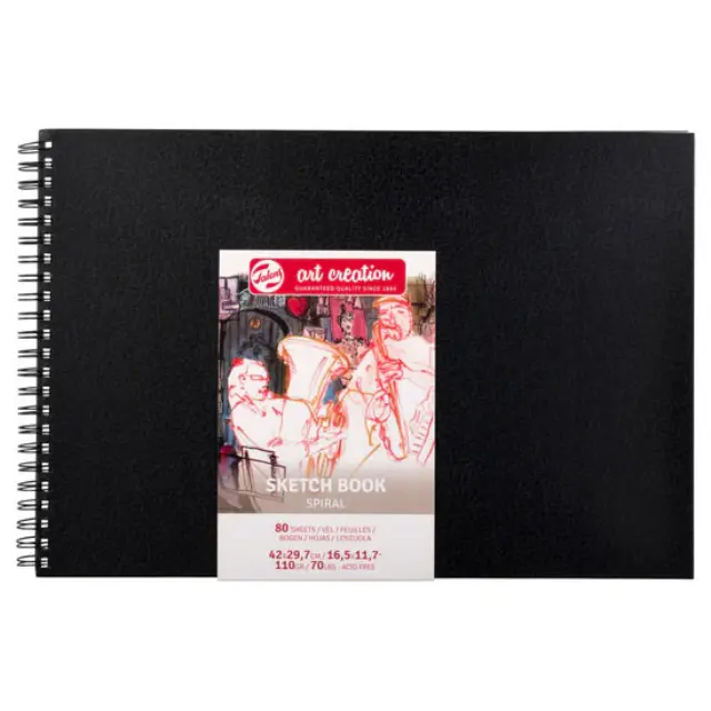 Μπλοκ Σκιτσαρίσματος Talens Sketchbook Σπιράλ 42x29.7cm - 110gr/m² - 80 Φύλλα