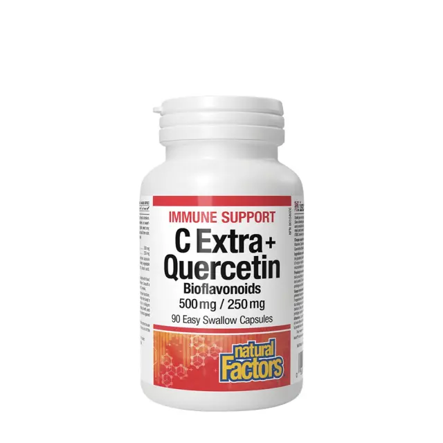 Natural Factors C Extra + Quercetin Bioflavonoids 500 mg/250 mg