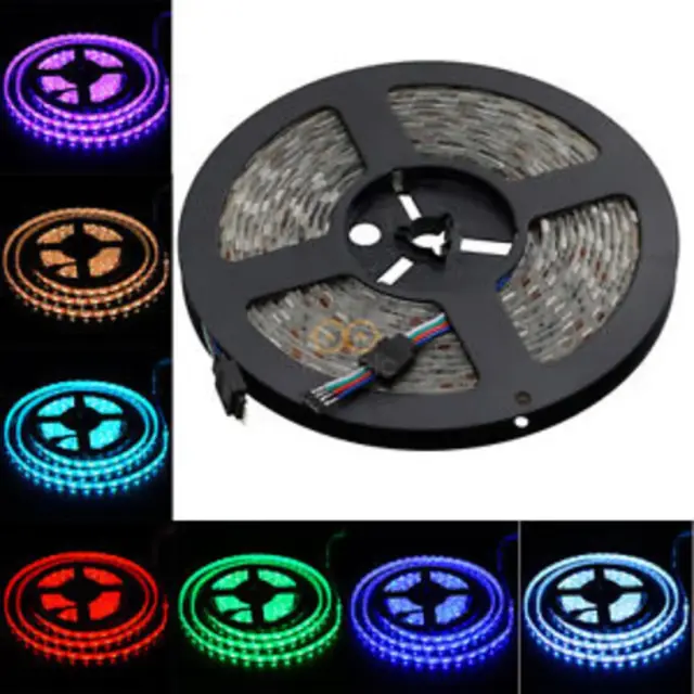 LED ταινία RGB 5050 IP28 μαζί με τηλεχειριστήριο και τροφοδοτικό 12V 5A