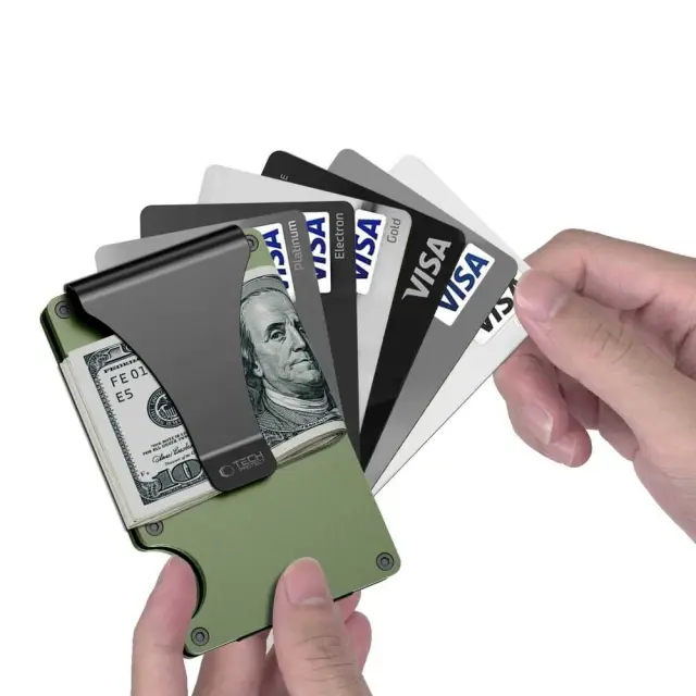 Tech-protect Thorn Rfid Card Wallet Military Green 3