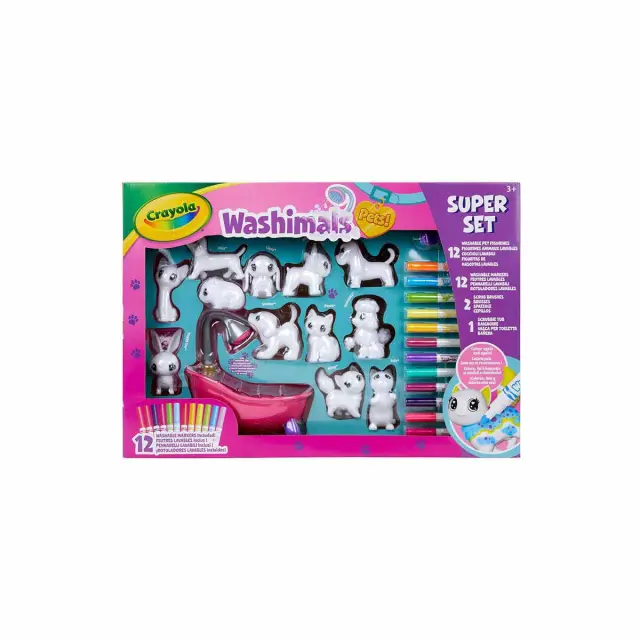 Σετ Ζωγραφικής Crayola Washimals με 12 ζωάκια 2