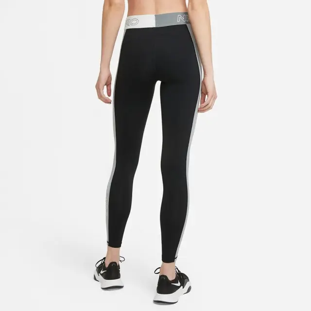 Nike Pro Mid-Rise Graphic Leggings (DA1048-010) - Μαύρο - XS 2