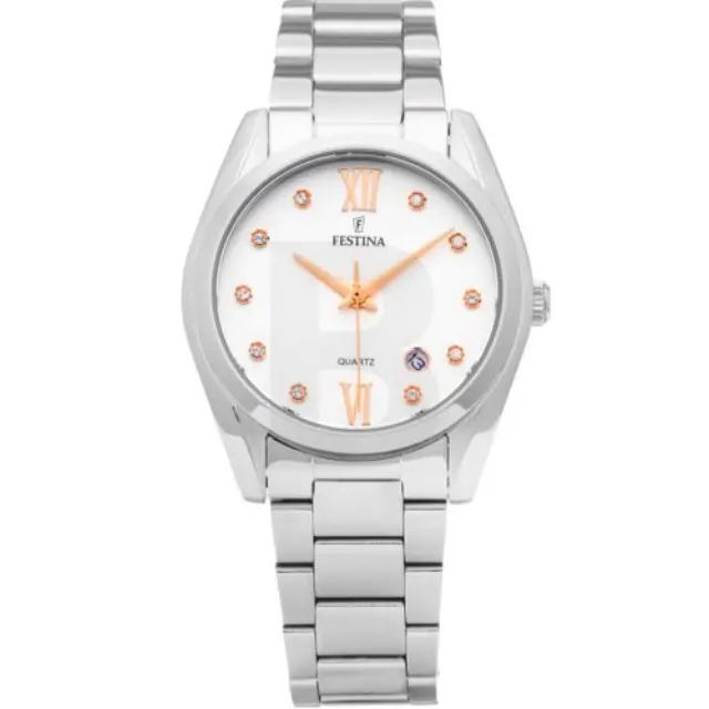 Festina Boyfriend, Women's Watch, Grey Silver Stainless Steel Bracelet F16790/A