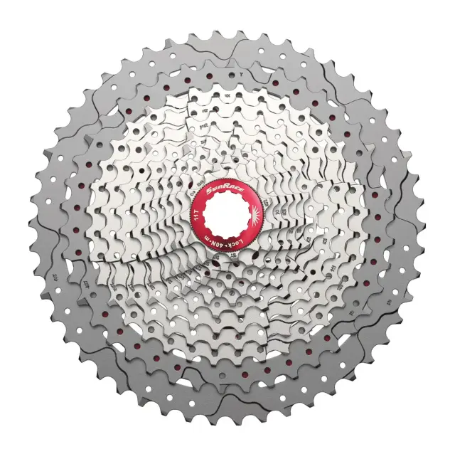 ΚΑΣΕΤΑ SUNRACE CSMZ800 11-51 12 ΤΑΧΥΤΗΤΩΝ METALLIC SILVER
