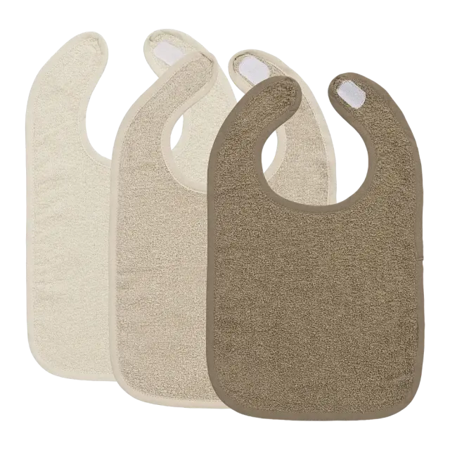 Meyco Σετ 3 Σαλιάρες Natural/Soft Sand/Taupe