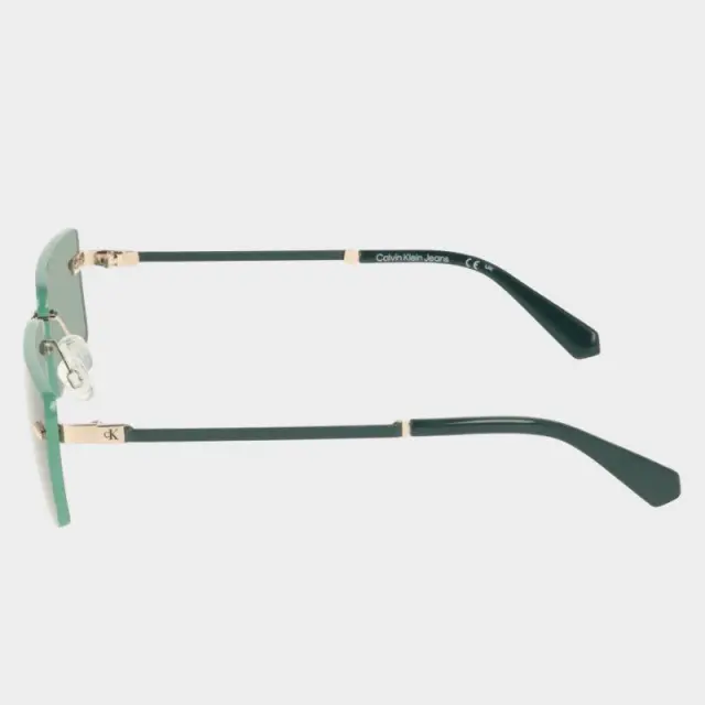 Calvin Klein - Γυναικεία Γυαλιά Ηλίου CKJ25206S-720 με Πράσινο Μεταλλικό Σκελετό και Πράσινο Φακό 3
