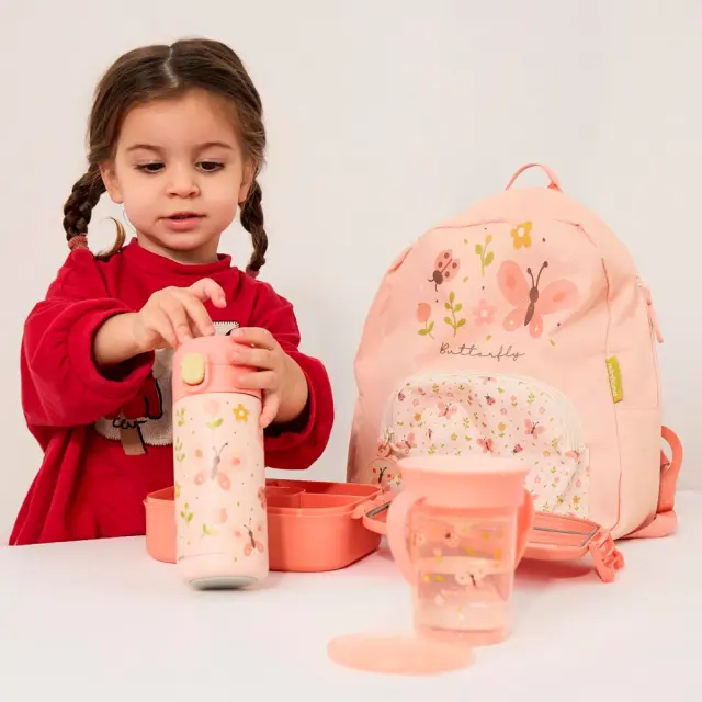 MINILAND ΠΑΙΔΙΚΟ ΑΝΟΞΕΙΔΩΤΟ ΠΑΓΟΥΡΙ STEEL JUNIOR BOTTLE BUTTERFLY 320 ml 2