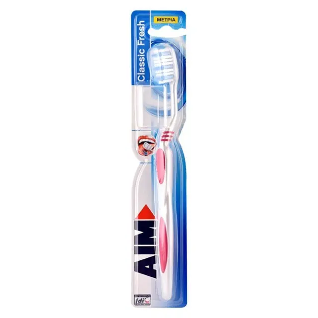 AIM Classic Fresh Medium Οδοντόβουρτσα για Βαθύ Καθαρισμό