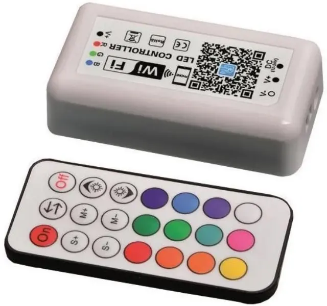 ΑΣΥΡΜΑΤΟ CONTROLLER RF WIFI RGB 12A DC 12V/120W 24V/240W(MAX) (147-70630) eurolamp