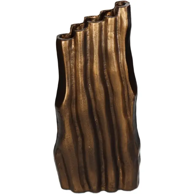 Βάζο Μπρονζέ Αλουμίνιο 15x8x32cm