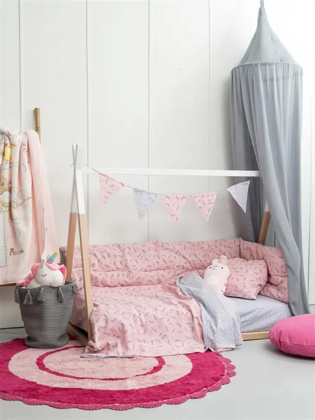 Σετ Σεντόνια bebe Palamaiki MK746 - Κούνιας Λάστιχο 70 x 140
