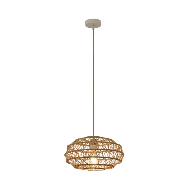InLight Κρεμαστό Φωτιστικό από σχοινί 1xE27 D:35cm (4041-C) 2