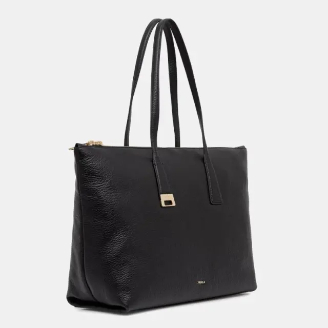 Furla - Γυναικεία Δερμάτινη Τσάντα Ώμου/Χειρός Olivia L Tote WB01940-HSF000-O6000 Μαύρο 2