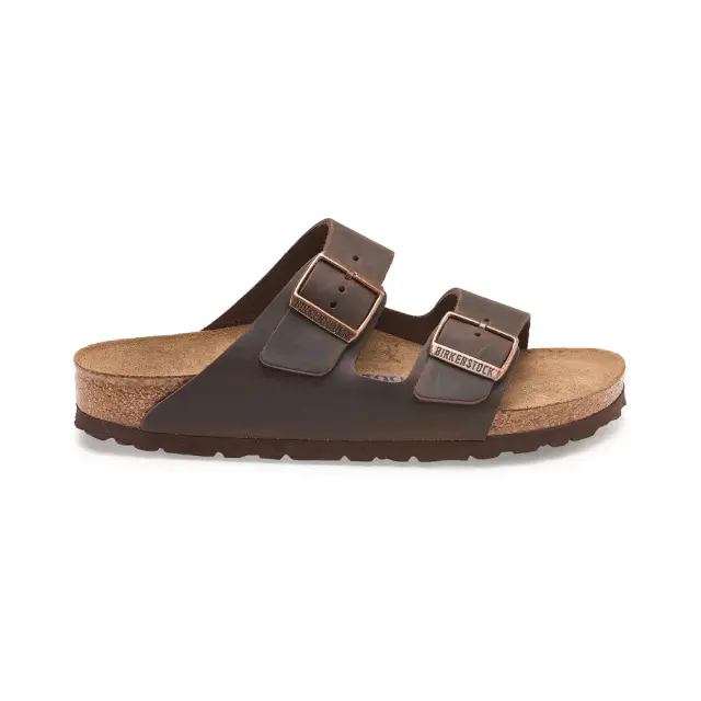 Birkenstock Πέδιλα Unisex δέρμα Oiled Καφέ BIR/ARIZONA SOFT 452763 HABANA