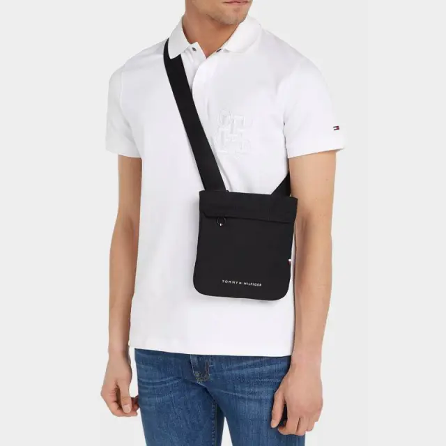 Tommy Hilfiger - Skyline Mini Ανδρική Τσάντα Ώμου / Χιαστί AM0AM11785-BDS Μαύρο 2