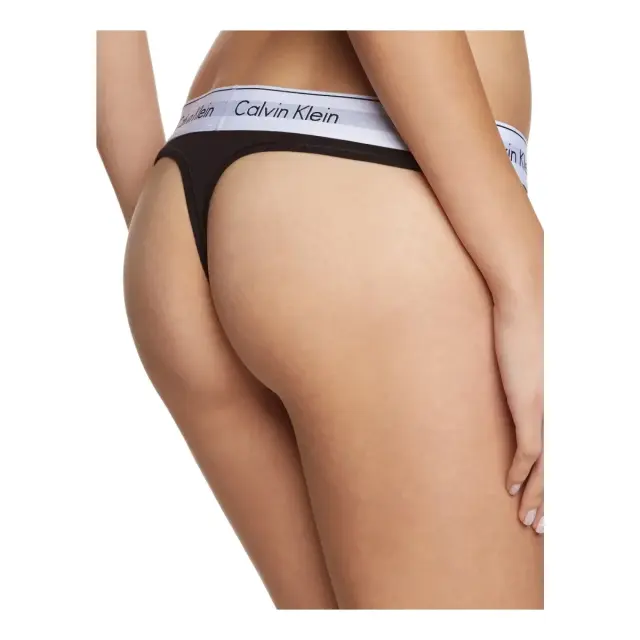 Calvin Klein Γυναικείο Εσώρουχο Classic Thong, Χρώμα Μαύρο - L 2