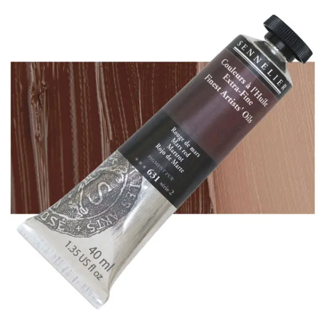 Sennelier Λάδι Finest Artists Oil 631 Mars Red - 40ml