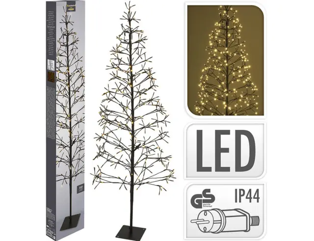 Διακοσμητικό δέντρο με 160 φωτάκια LED και ύψος 120cm - Θερμό Λευκό AX5307840 2