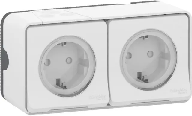 Mureva Styl K.Ligzda dubu lta, 16A ,Balta,IP55 IK08