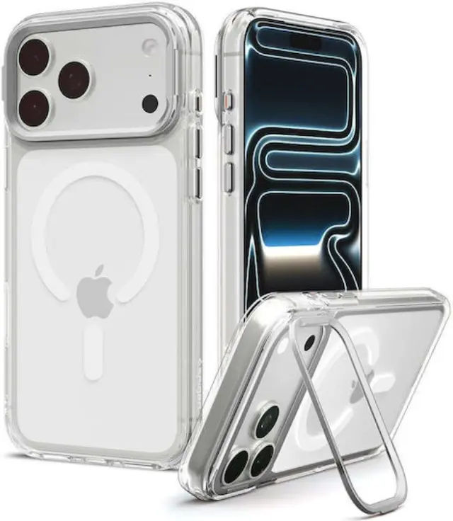Spigen Ultra Hybrid Optik S MagSafe, clear silver - iPhone 18 Pro Max/17 Pro Max