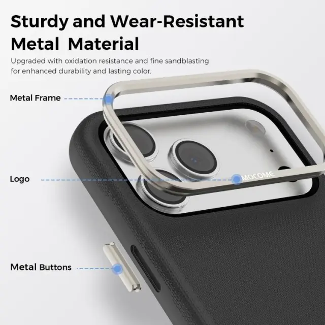 Magsafe Θήκη για iPhone 17 Pro Max/18 Pro Max με Αποσπώμενο Πορτοφόλι Καρτών-Black OEM 3