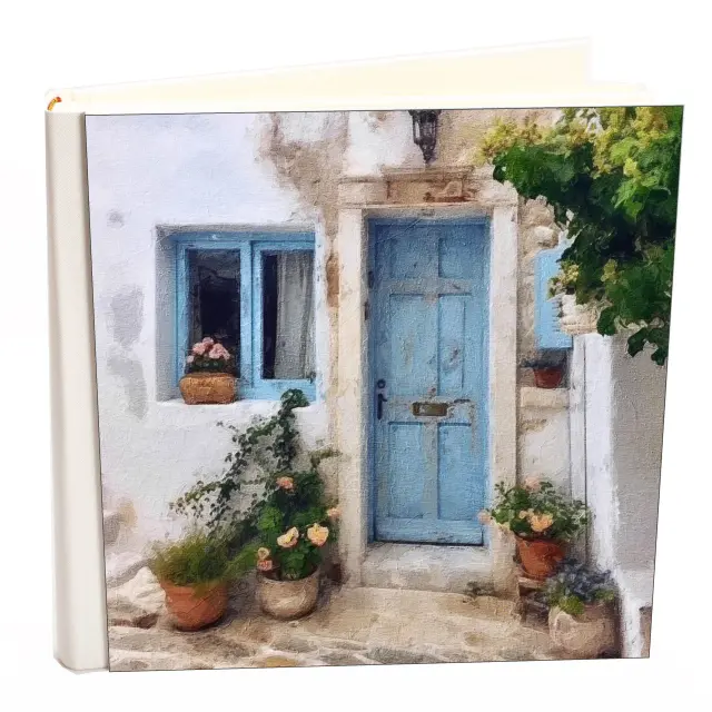 Άλμπουμ my album island 08 boho style με ριζόχαρτο 35x35cm και κουτί άλμπουμ