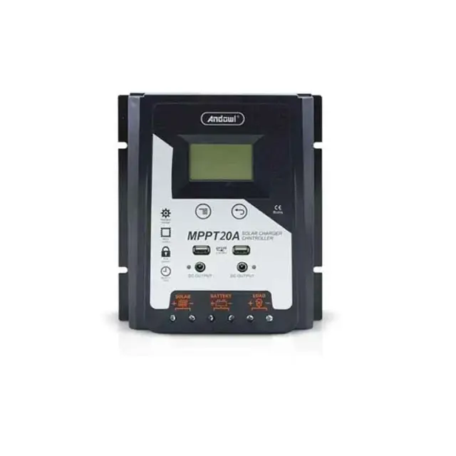 Andowl Ρυθμιστής φόρτισης φωτοβολταϊκών 30Amber MPPT 20A - Solar Charge Controller 075881 2