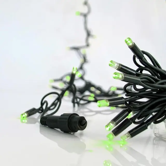 100 LED Επέκταση Ως 9 Προέκταση 150cm Πράσινο Καλώδιο Πράσινο Φως IP65