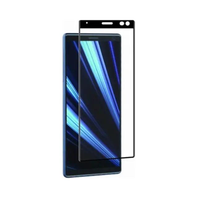 Προστατευτικό Τζαμάκι Οθόνης Muvit Curved Glass+ Για Sony Xperia 10 / XA3 Με Μαύρο Πλαίσιο