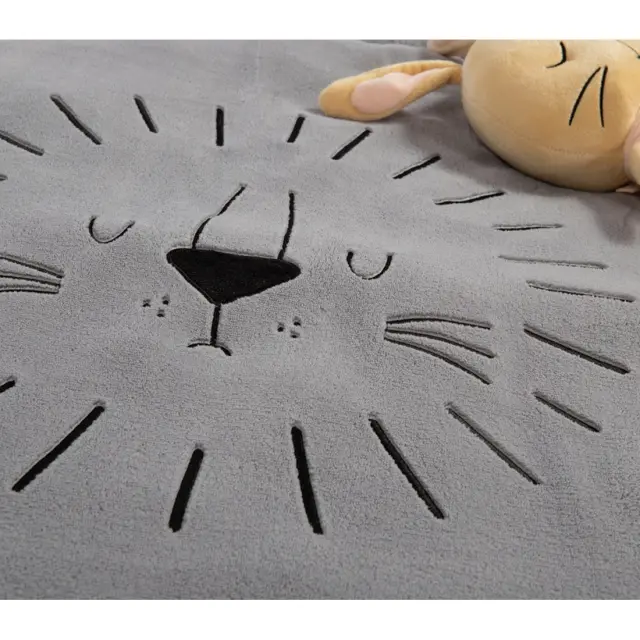Nef-Nef Homeware Χαλάκι Για Παιχνίδι-Δραστηριότητες Sleeping Lion D90 Grey 3