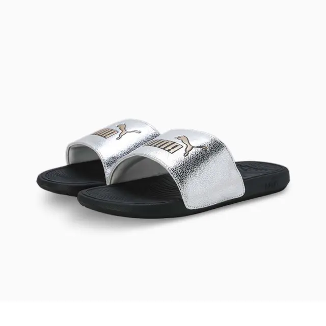 Puma Women's Cool Cat 2.0 Metallic Shine Slides Ασημί 395395-02 (Puma) 3
