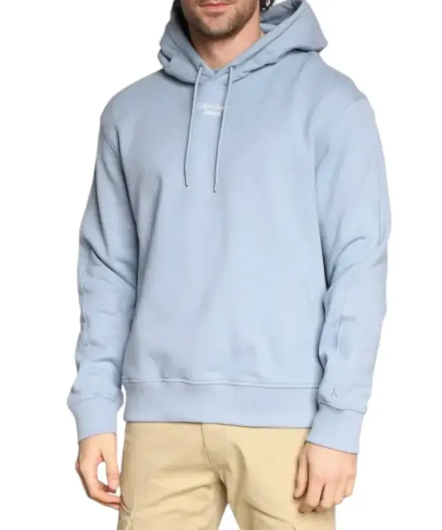 Calvin Klein - Ανδρικό Φούτερ με Κουκούλα J30J320604-DAR Γαλάζιο - 2XL 2