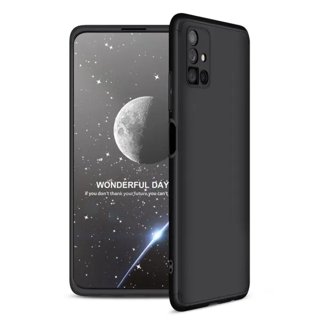 GKK® 360 Full Cover Πλαστικό Για Samsung Galaxy M51 - Μαύρο