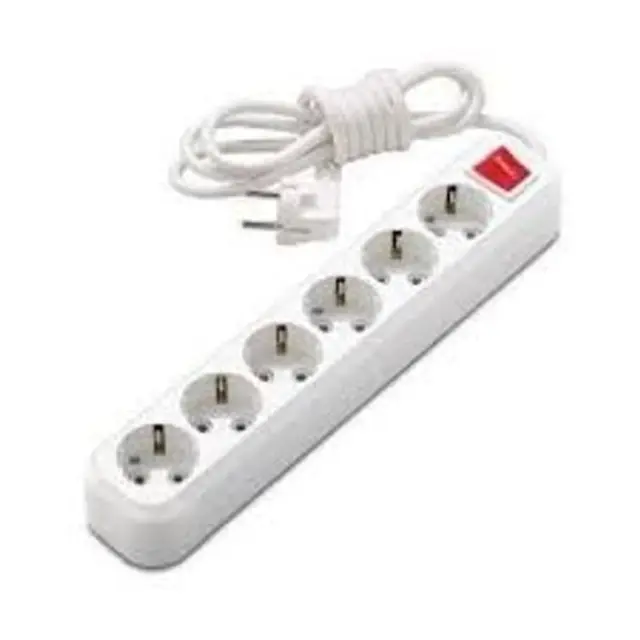 Extenision cords with ground with switch 6 places 1.5m