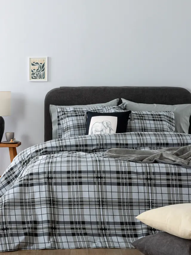 Σετ Σεντόνια 4ων τεμαχίων Flannel Beauty FB0249 Υπέρδιπλα με λάστιχο 170x200+32 240x265