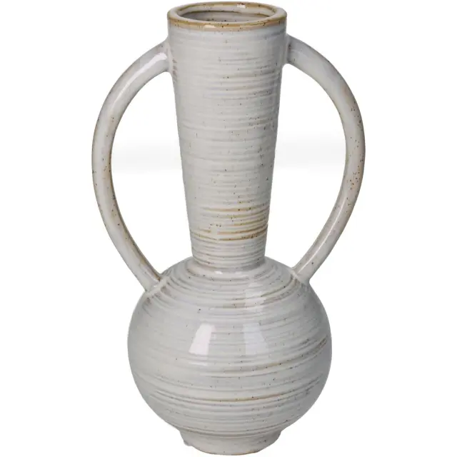 Βάζο Μπεζ Κεραμικό 14.5x11x23.6cm