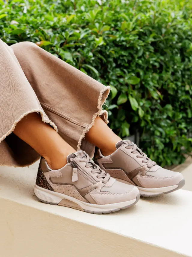 Gabor Sneakers Γυναικείο δέρμα/δέρμα Nubuck Μπεζ GAB/76878 22-RABBIT 2