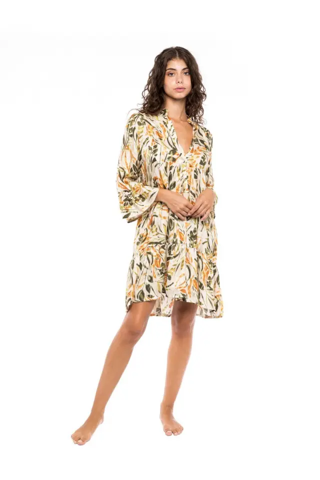 B200 - Type - BEACHWEAR PASTEL GREEN LEAF
