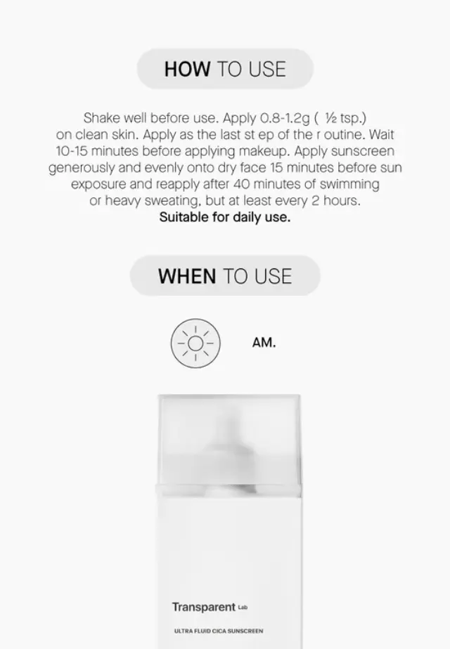Niche Beauty Lab - Transparent Lab - Ultra Fluid Cica Sunscreen SPF50+ Αντηλιακό με φυσικά και χημικά φίλτρα UV 100ml 3