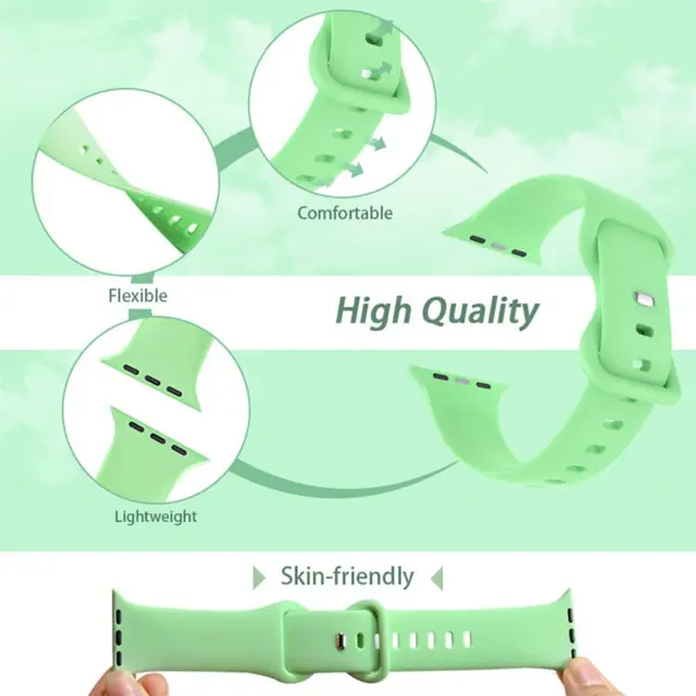 Λουράκι Σιλικόνης Butterfly Band Sonique για Apple Watch 8 / 9 / 10 / 11 / 12 / SE (40 / 41 / 42 MM) - Κόκκινο 3