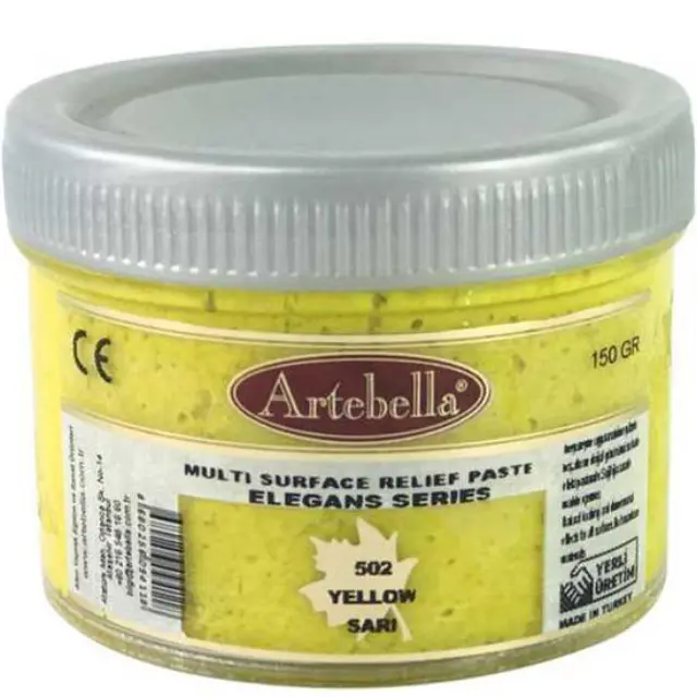 Artebella Πάστα Relief Elegance Series 502 Yellow - 250gr