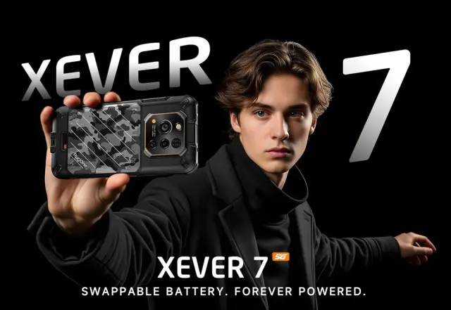 RUGONE smartphone Xever 7, 6.67", 12/512GB, 5G, 5550mAh, IP68/IP69K/MIL-STD-810H, μαύρο 2