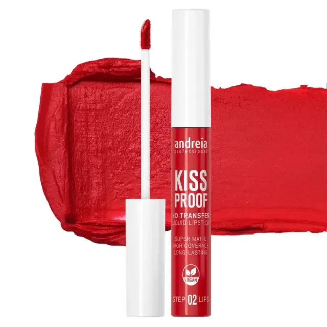 Andreia Κραγιόν Kiss Proof Liquid 02-SEDUCTINE RED