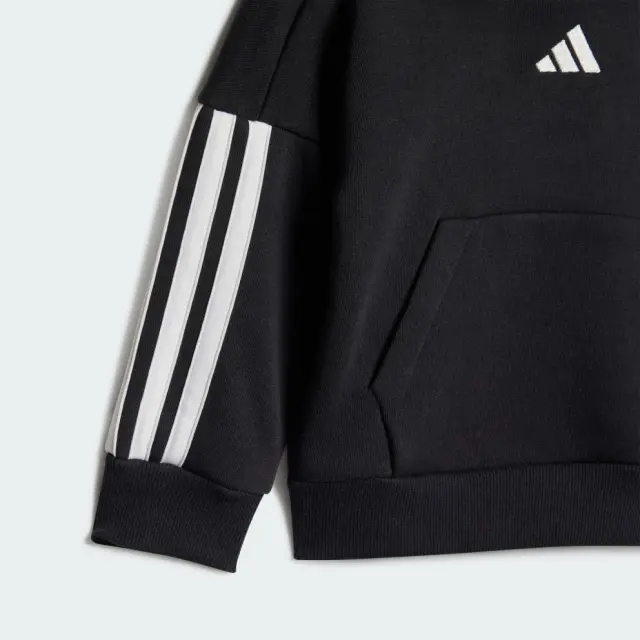 Adidas Essentials 3-Stripes Kids Tracksuit With Top Black 2 Pieces JD6484 - 48Μ 2