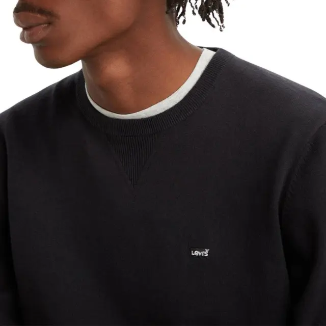 LEVI’S® LIGHTWEIGHT HOUSEMARK LOGO SWEATER BLACK BLACK - XL 3