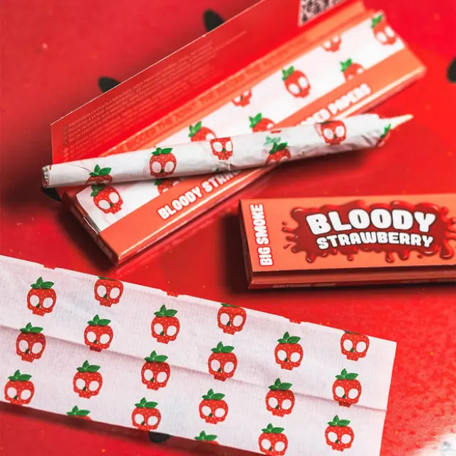 Lion Rolling Circus Χαρτάκια 32φ. King Size - Φράουλα (Bloody Strawberry) 3